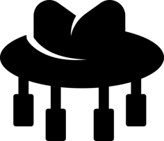 Cork Hat Silhouette Cutting Svg Files, Free Vectors File
